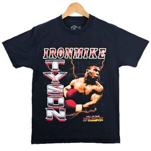 Mike Tyson Collections Iron Mike Shirt Hall of Fame Champion Size Medium Rap Tee